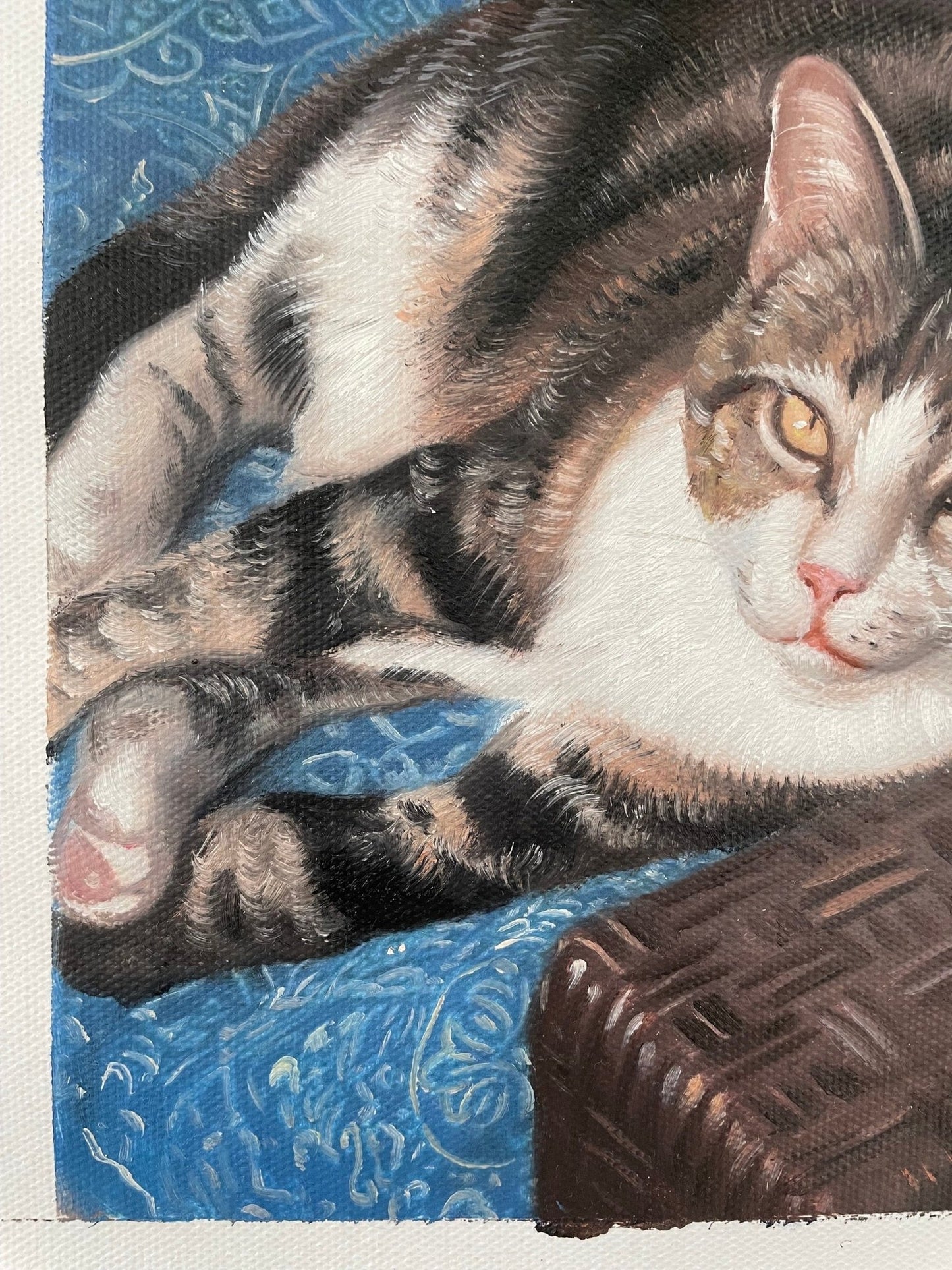 Custom Cat Painting, Cat Portrait, Cat Lover Gifts, Personalized Pet Portrait,Dog Painting Custom, Pet Loss Gift - ULikePaintingArt