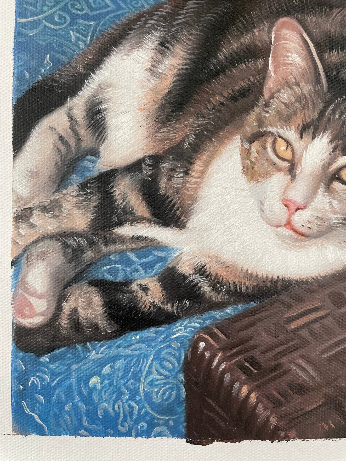 Custom Cat Painting, Cat Portrait, Cat Lover Gifts, Personalized Pet Portrait,Dog Painting Custom, Pet Loss Gift - ULikePaintingArt