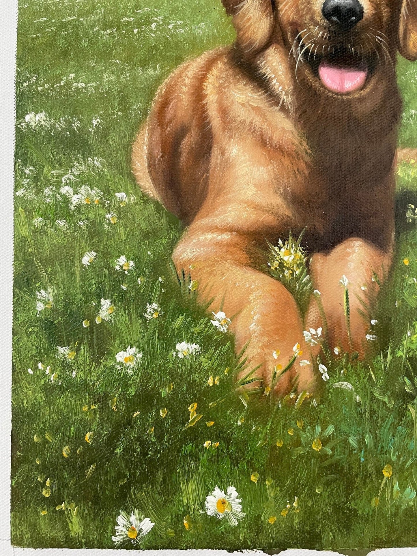 Dog Portrait Custom,Hand Painted Oil Painting on Canvas, Personalized Dog Portrait, Pet Loss Gift, Pet Lover Present - ULikePaintingArt