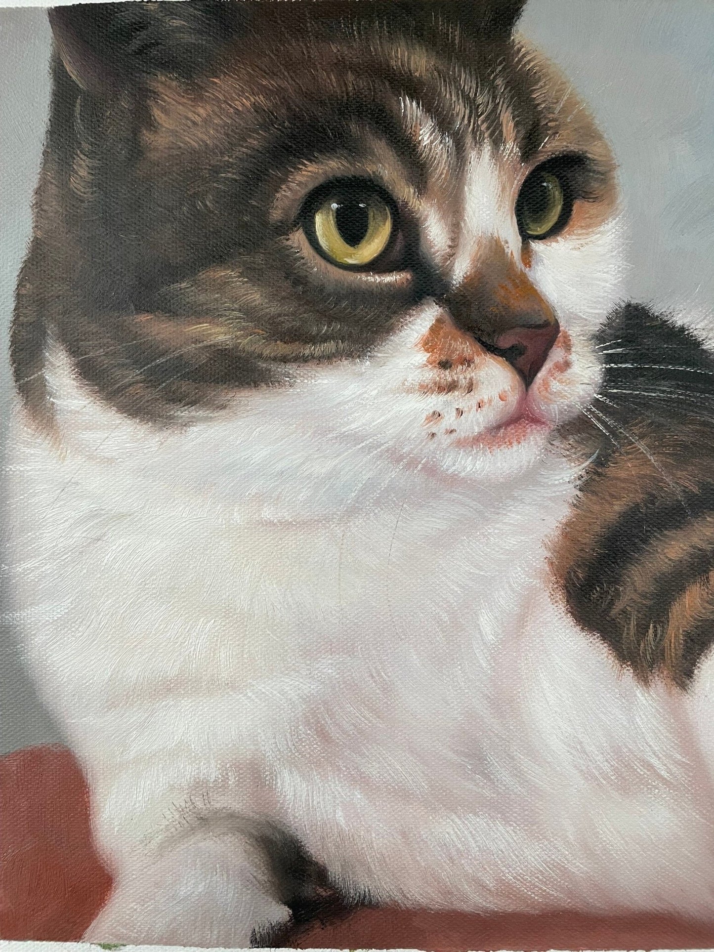 Personalized Cat Painting, Custom Cat Portrait, Cat Art, Pet Portrait Painting on Canvas, Animal Painting, Cat Lover Gifts, Pet Loss Gifts - ULikePaintingArt