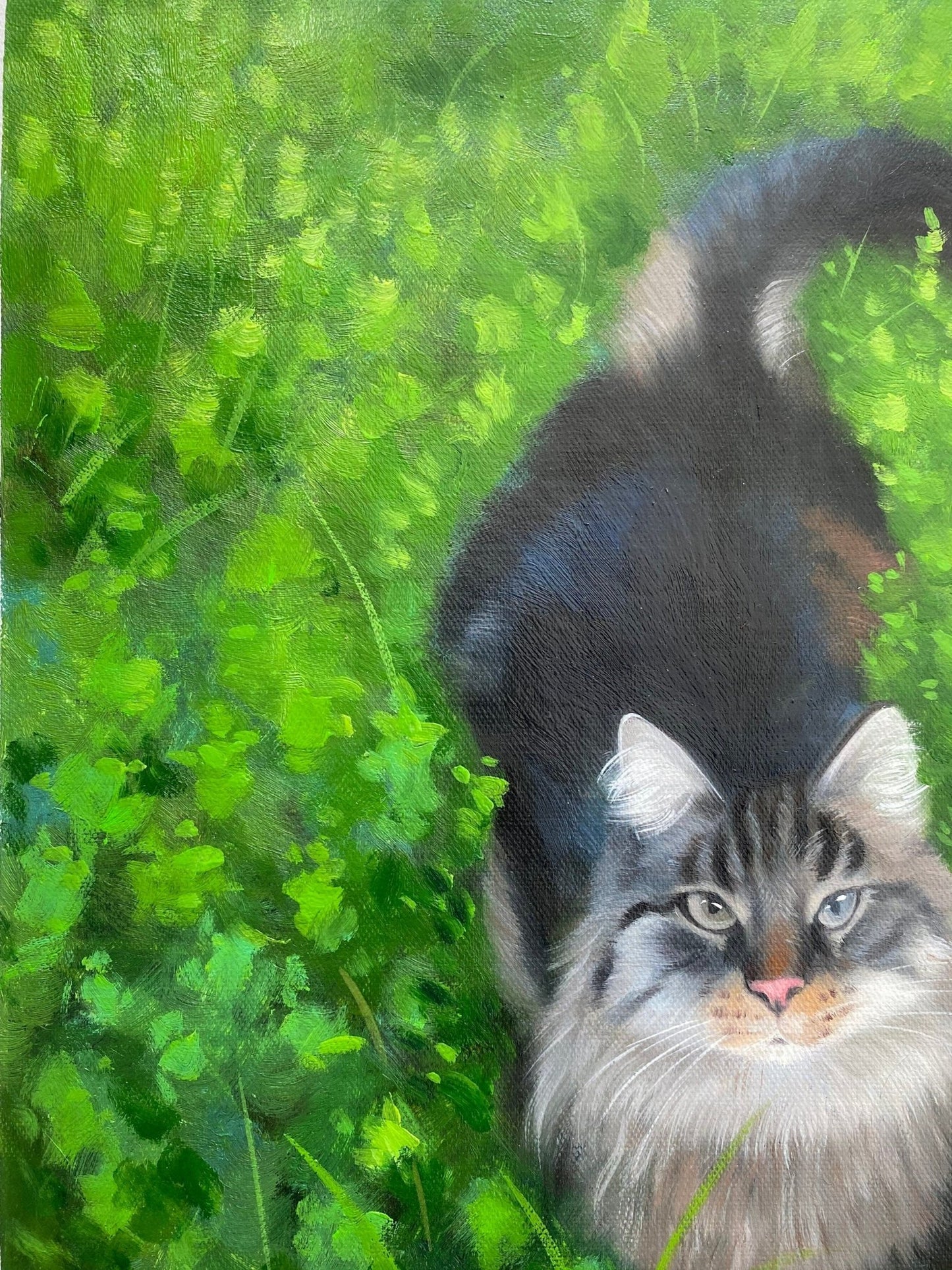 Cat Painting Custom, Cat Portrait, Cat Wall Art, Pet Portrait Painting, Animal Painting, Portrait from Photo, Pet Loss Gift, Cat Lover Gift - ULikePaintingArt