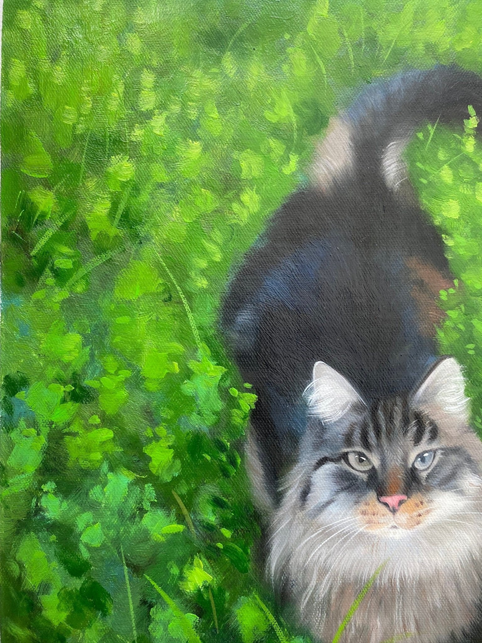 Cat Painting Custom, Cat Portrait, Cat Wall Art, Pet Portrait Painting, Animal Painting, Portrait from Photo, Pet Loss Gift, Cat Lover Gift - ULikePaintingArt