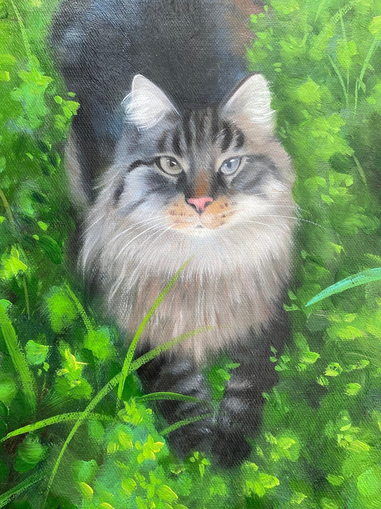 Cat Painting Custom, Cat Portrait, Cat Wall Art, Pet Portrait Painting, Animal Painting, Portrait from Photo, Pet Loss Gift, Cat Lover Gift - ULikePaintingArt