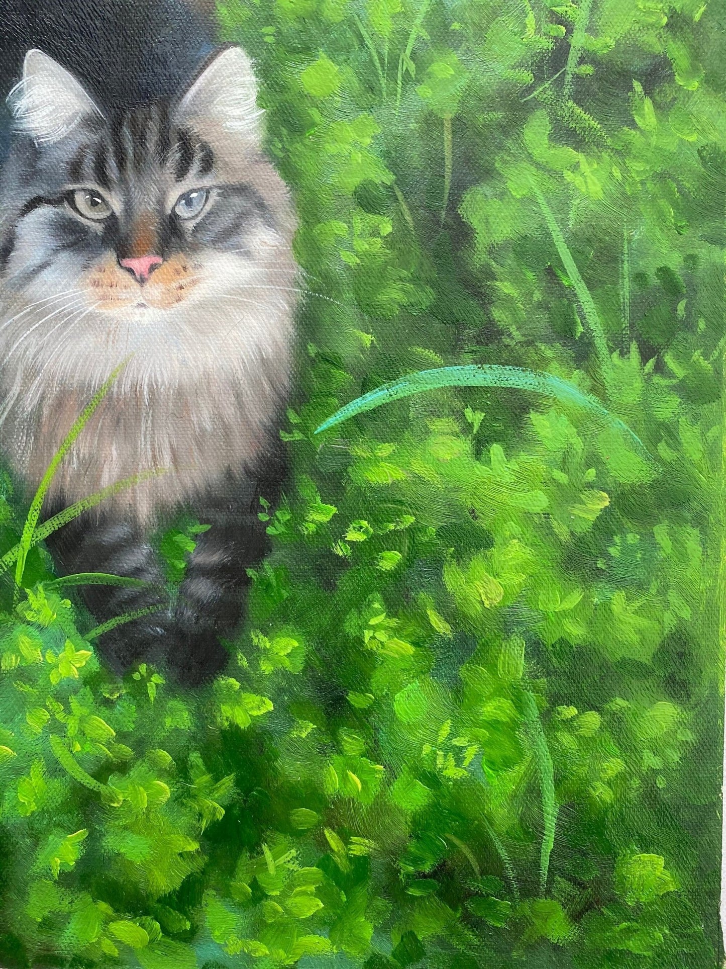 Cat Painting Custom, Cat Portrait, Cat Wall Art, Pet Portrait Painting, Animal Painting, Portrait from Photo, Pet Loss Gift, Cat Lover Gift - ULikePaintingArt