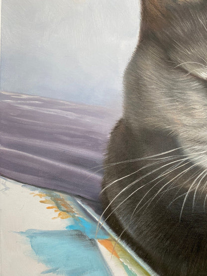Cat Portrait Painting, Custom Cat Gift, Cat Lover Gift, Cat Art Decor, Pet Portrait Custom, Animal Portrait, Portrait from Photo - ULikePaintingArt