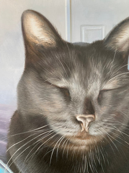 Cat Portrait Painting, Custom Cat Gift, Cat Lover Gift, Cat Art Decor, Pet Portrait Custom, Animal Portrait, Portrait from Photo - ULikePaintingArt