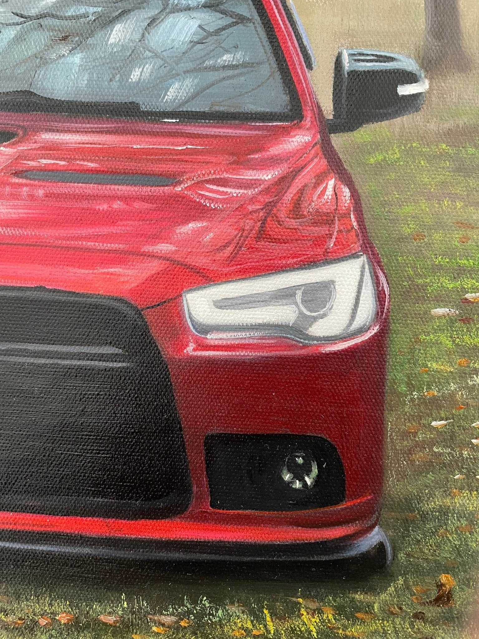 Custom Car Painting from Photo, Personalized Gift for Car Lovers, Car Oil Painting on Canvas, Gift for Men, Gift for Boyfriend, Gift for Him - ULikePaintingArt