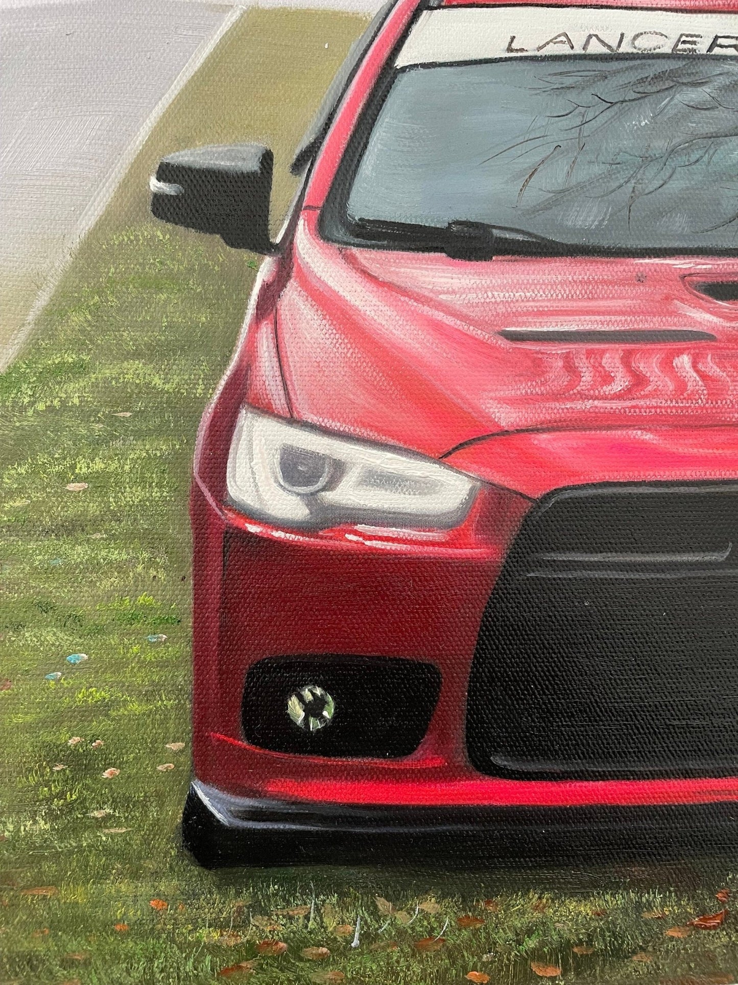 Custom Car Painting from Photo, Personalized Gift for Car Lovers, Car Oil Painting on Canvas, Gift for Men, Gift for Boyfriend, Gift for Him - ULikePaintingArt