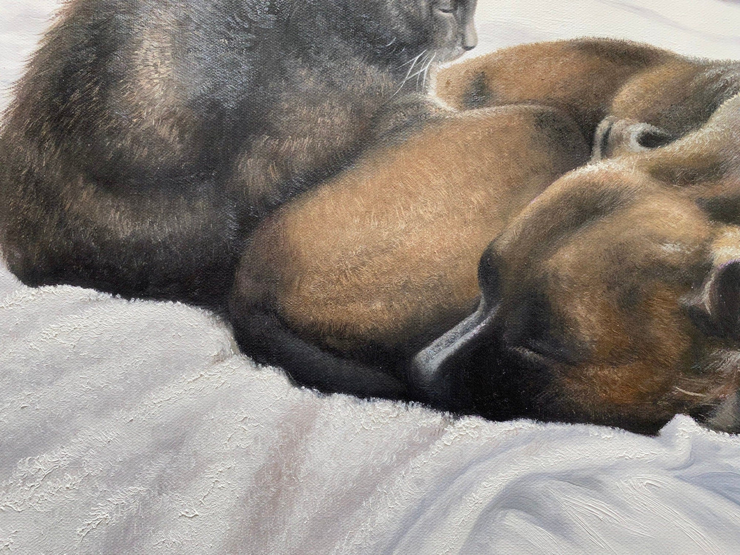 Custom Cat Painting, Cat Portrait, Cat Lover Gift, Dog Portrait, Animal Portrait, Pet Loss Memorial Gift, Personalized Pet Painting - ULikePaintingArt