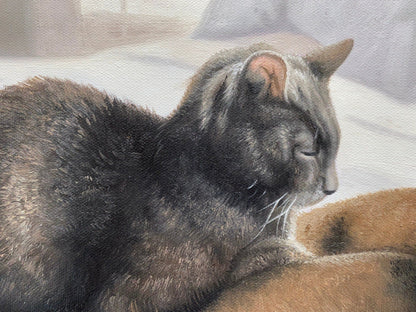 Custom Cat Painting, Cat Portrait, Cat Lover Gift, Dog Portrait, Animal Portrait, Pet Loss Memorial Gift, Personalized Pet Painting - ULikePaintingArt