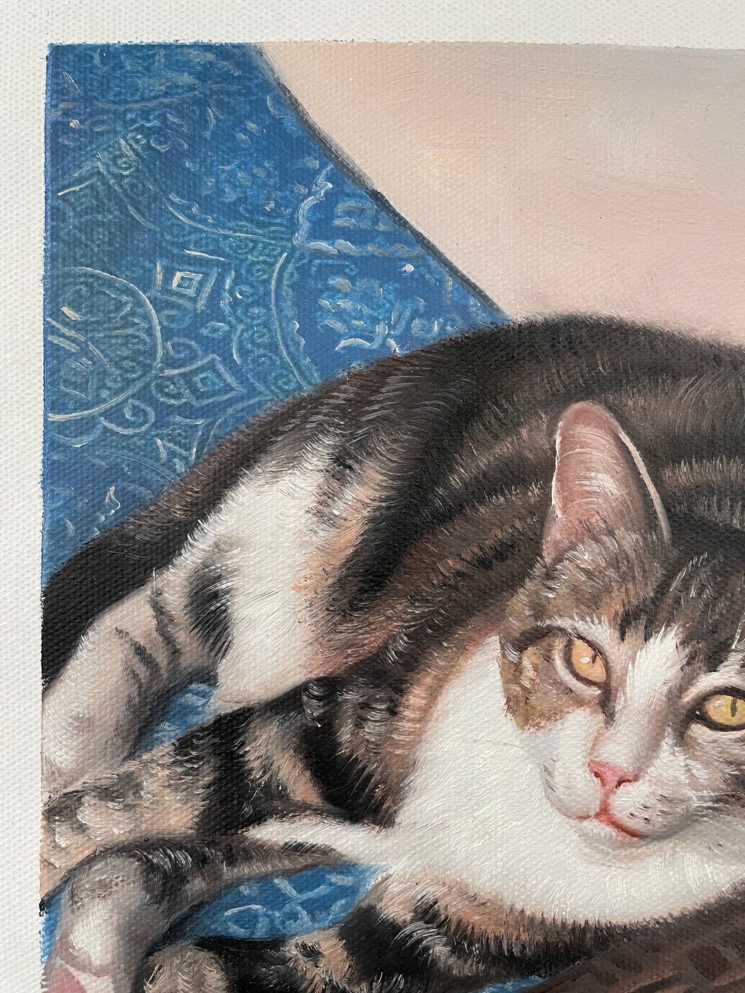 Custom Cat Painting, Cat Portrait, Cat Lover Gifts, Personalized Pet Portrait,Dog Painting Custom, Pet Loss Gift - ULikePaintingArt