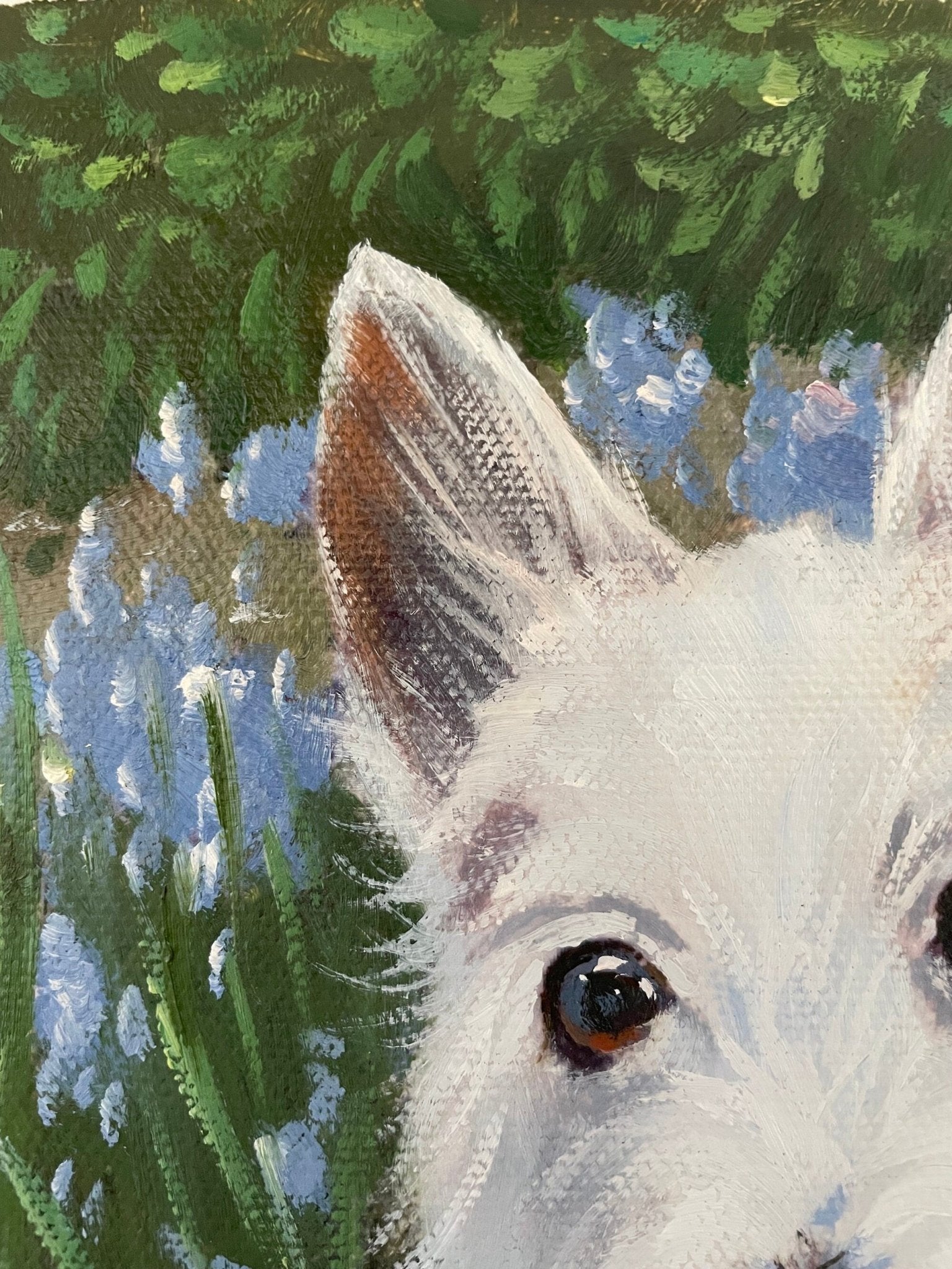 Custom Dog Painting from Photo, Dog Portrait on Canvas, Personalized Pet Portrait Painting, Pet Memorial Oil Portrait, Dog Lover Gifts - ULikePaintingArt