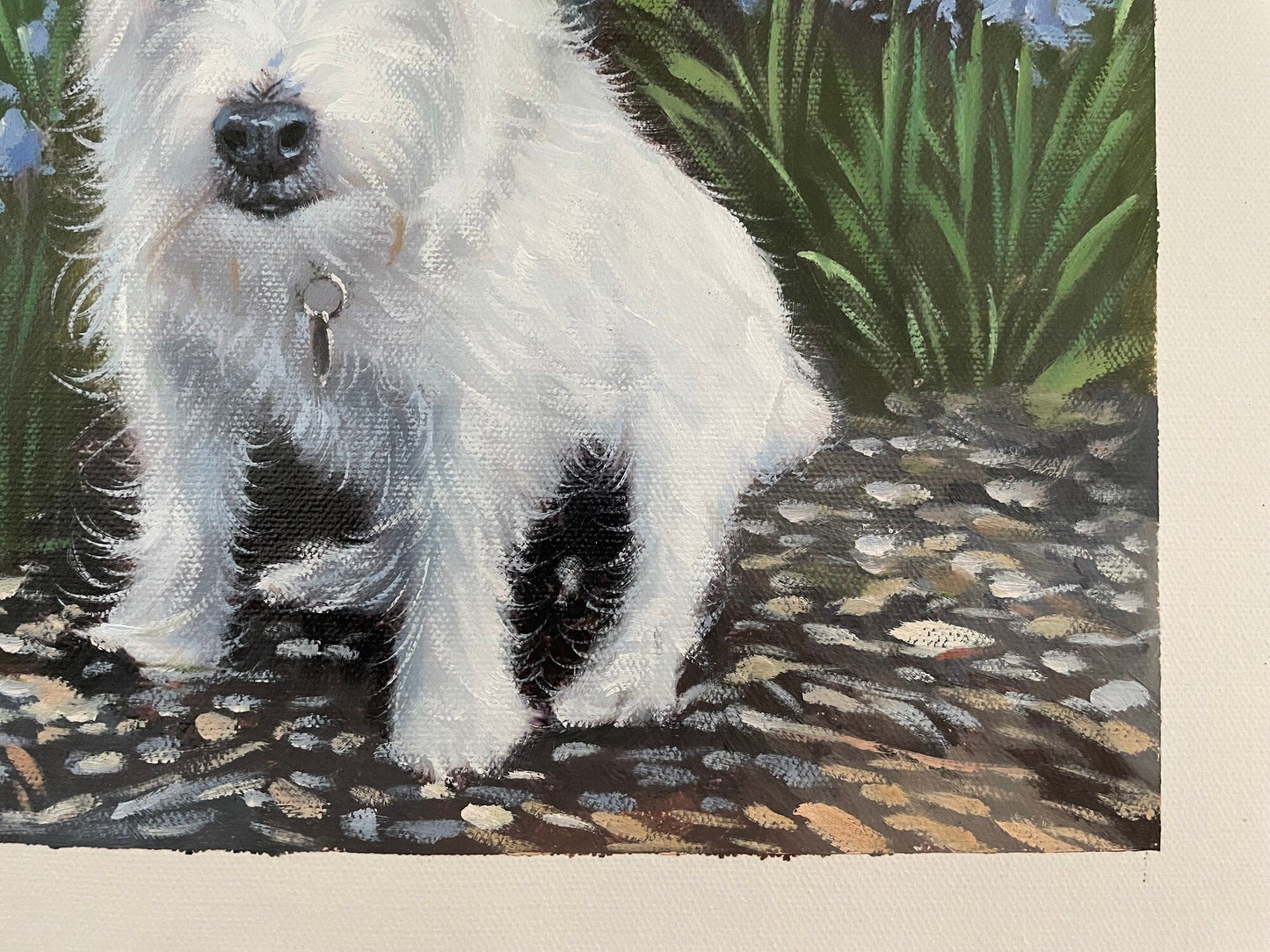 Custom Dog Painting from Photo, Dog Portrait on Canvas, Personalized Pet Portrait Painting, Pet Memorial Oil Portrait, Dog Lover Gifts - ULikePaintingArt
