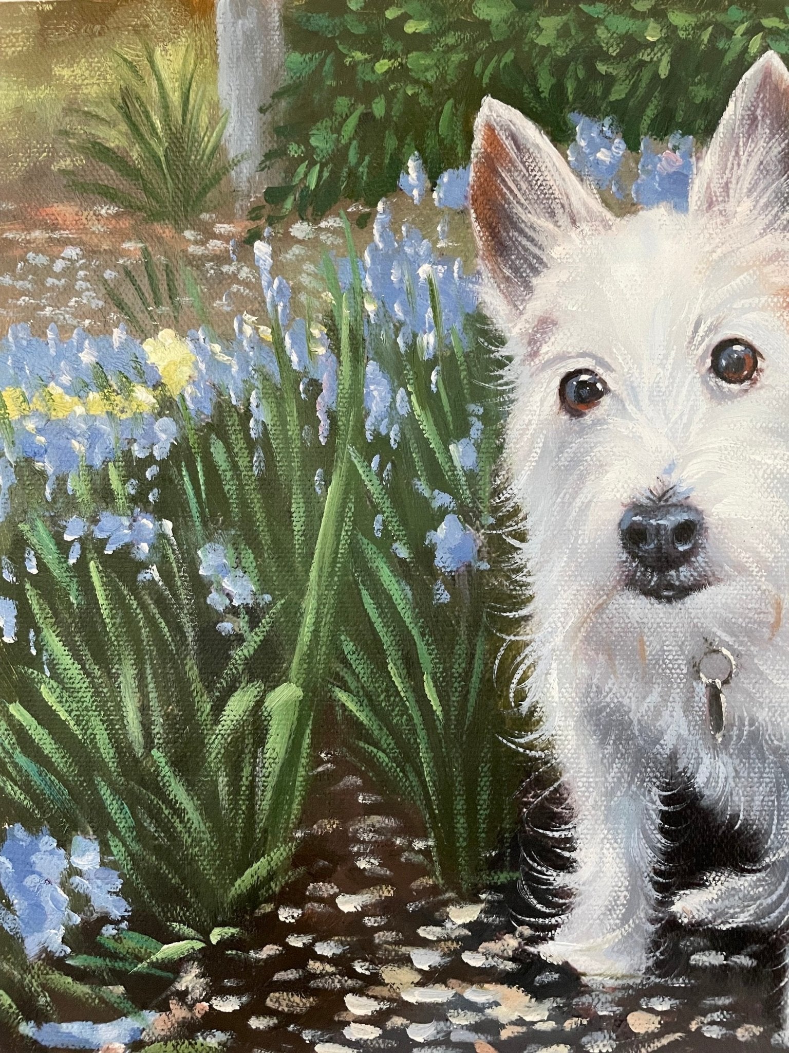 Custom Dog Painting from Photo, Dog Portrait on Canvas, Personalized Pet Portrait Painting, Pet Memorial Oil Portrait, Dog Lover Gifts - ULikePaintingArt