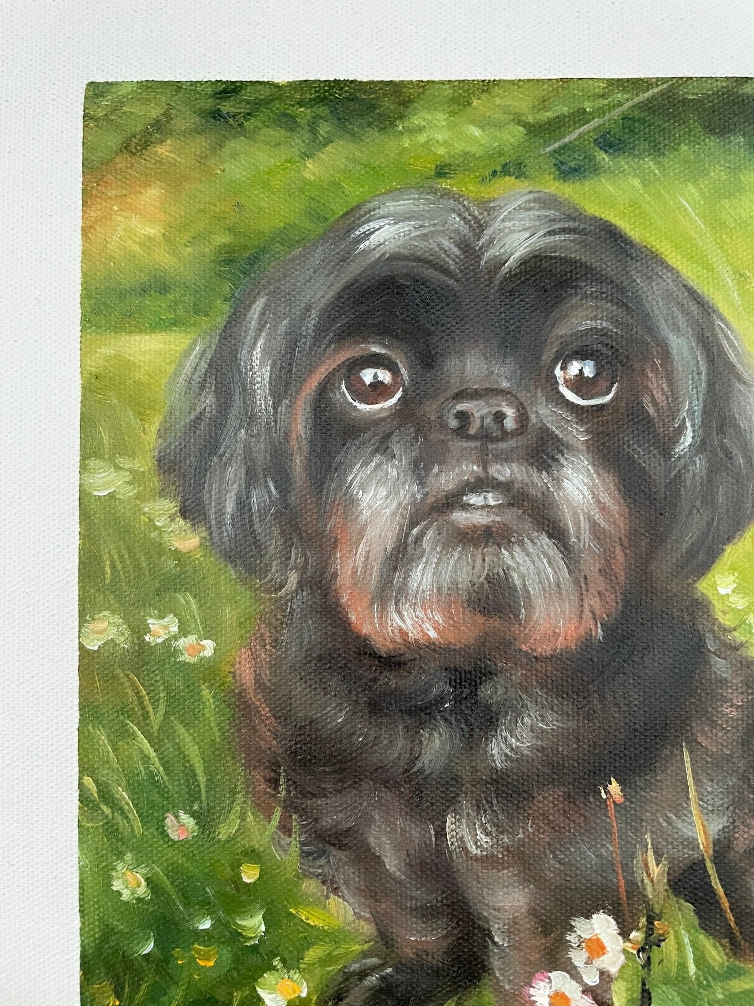 Custom Dog Portrait, Dog Painting from Photo, Pet Original Painting on Canvas, Dog Art, Pet Loss Memorial Gift, Personalized Present - ULikePaintingArt