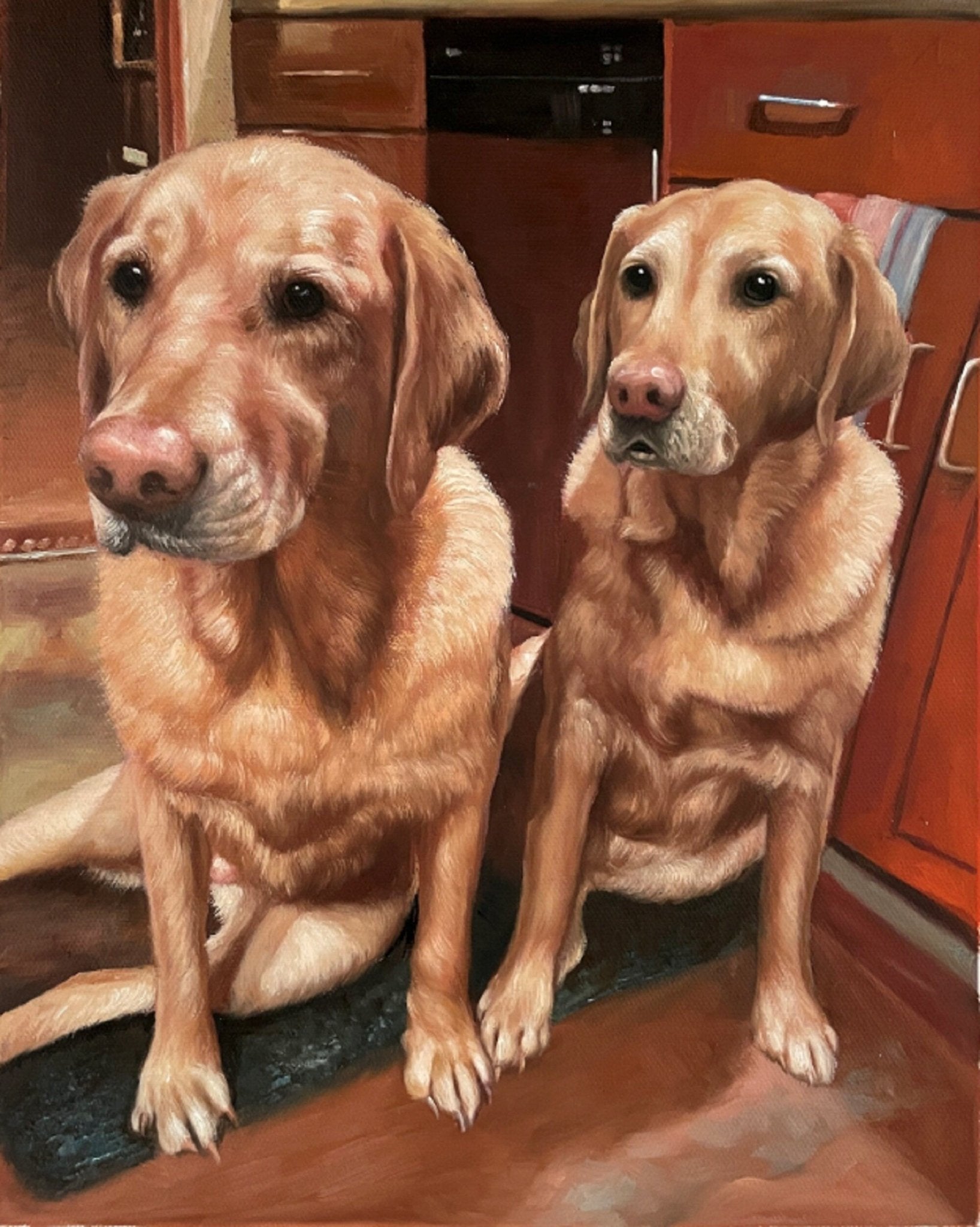 Custom Pet Portrait, Dog Portrait from Photo, Dog Painting Art, Cat Painting, Commission Portrait, Personalized Unique Gift, Animal Portrait - ULikePaintingArt