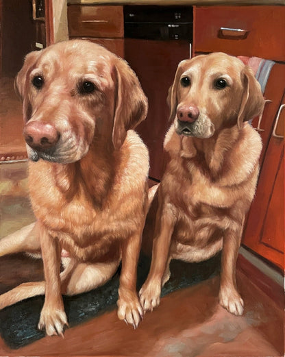 Custom Pet Portrait, Dog Portrait from Photo, Dog Painting Art, Cat Painting, Commission Portrait, Personalized Unique Gift, Animal Portrait - ULikePaintingArt