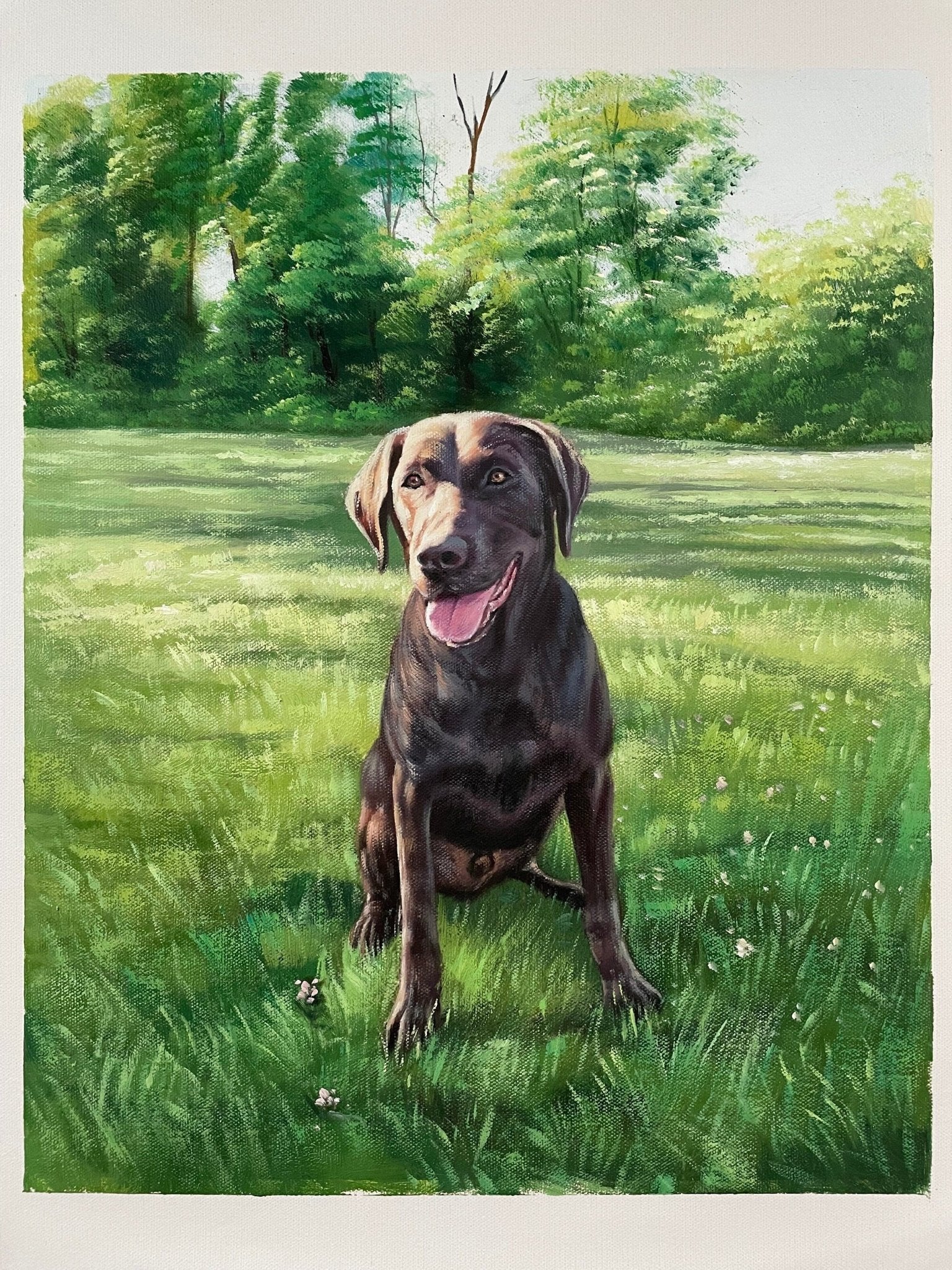 Custom Pet Portrait Painting, Dog Portrait from Photo, Personalized Oil Painting, Commission Portrait on Canvas, Pet Lover Gifts - ULikePaintingArt