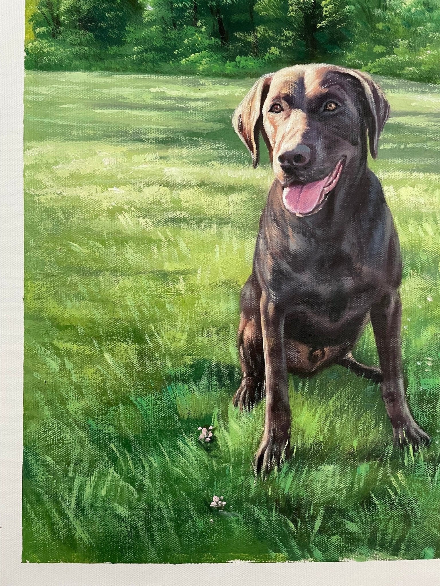 Custom Pet Portrait Painting, Dog Portrait from Photo, Personalized Oil Painting, Commission Portrait on Canvas, Pet Lover Gifts - ULikePaintingArt