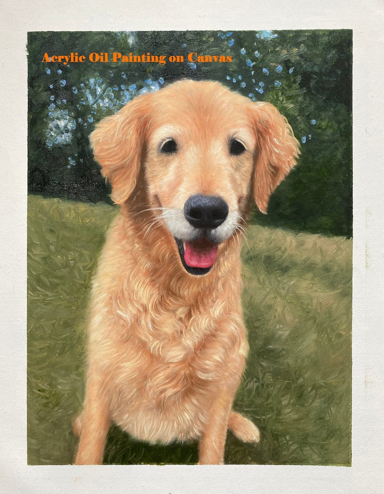 Custom Pet Portrait Painting, Personalized Dog Portrait, Commission Cat Portrait, Animal Portrait, Hand Painted Portrait Painting on Canvas - ULikePaintingArt