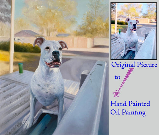 Custom Portrait Painting, Dog Painting, Cat Painting, Animal Painting, Custom Painting, Dog Lover Gift, Dog Memorial Gift, Pet Loss Gift - ULikePaintingArt