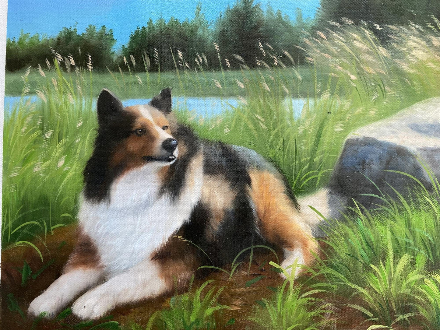 Dog Painting Custom, Commission Portrait, Personalized Pet Portrait, Cat Portrait, Animal Portrait on Canvas, Dog Lover Gift, Pet Loss Gift - ULikePaintingArt