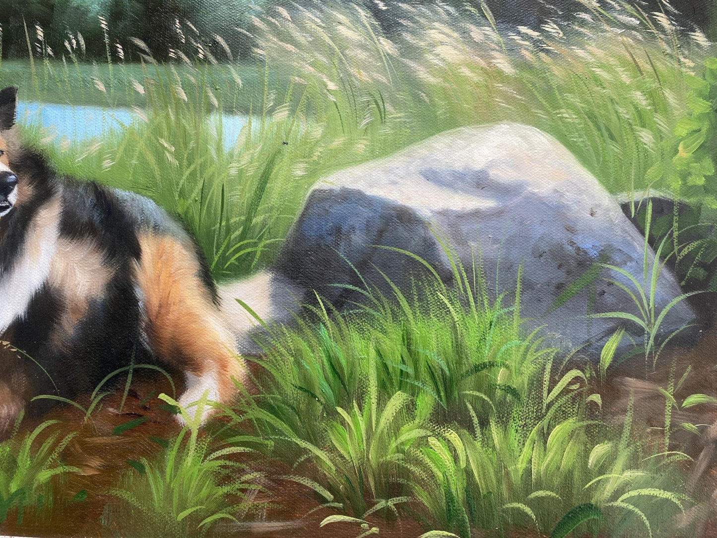 Dog Painting Custom, Commission Portrait, Personalized Pet Portrait, Cat Portrait, Animal Portrait on Canvas, Dog Lover Gift, Pet Loss Gift - ULikePaintingArt