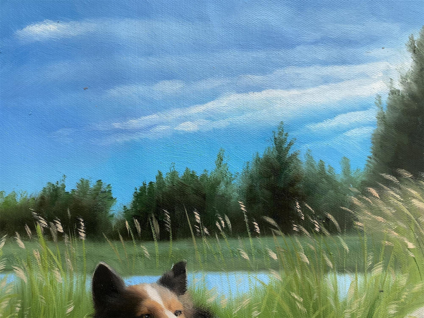 Dog Painting Custom, Commission Portrait, Personalized Pet Portrait, Cat Portrait, Animal Portrait on Canvas, Dog Lover Gift, Pet Loss Gift - ULikePaintingArt