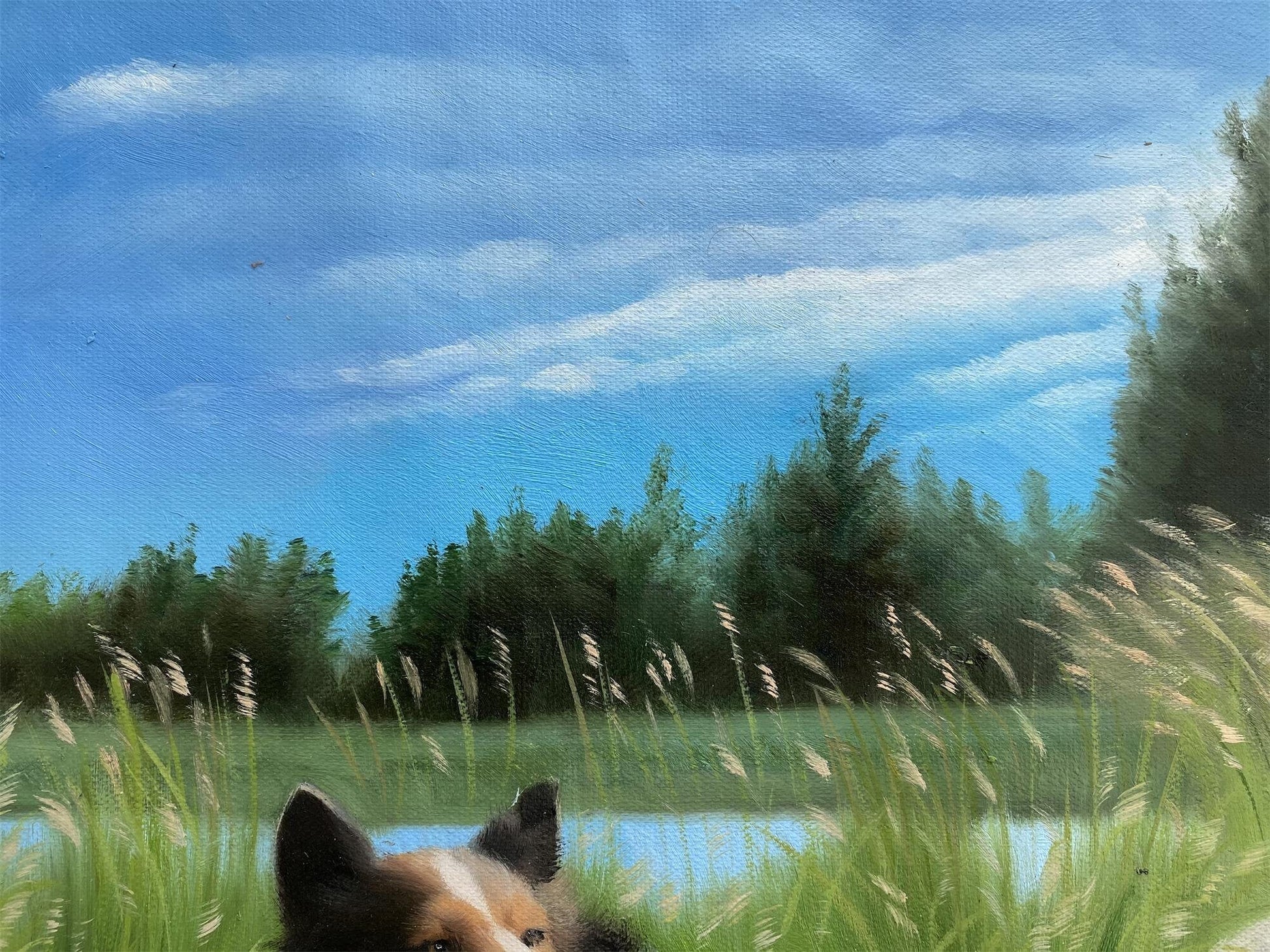 Dog Painting Custom, Commission Portrait, Personalized Pet Portrait, Cat Portrait, Animal Portrait on Canvas, Dog Lover Gift, Pet Loss Gift - ULikePaintingArt