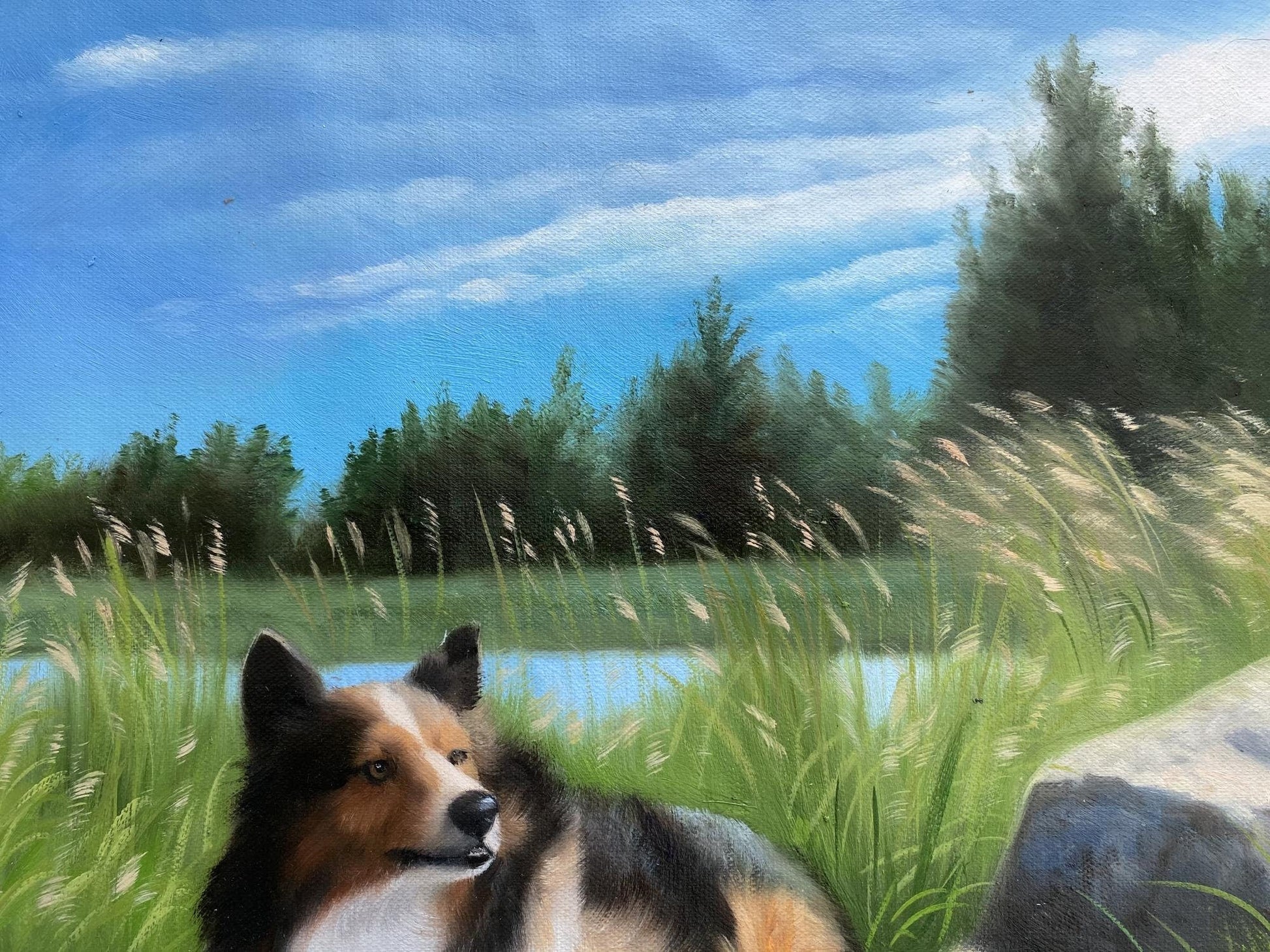 Dog Painting Custom, Commission Portrait, Personalized Pet Portrait, Cat Portrait, Animal Portrait on Canvas, Dog Lover Gift, Pet Loss Gift - ULikePaintingArt