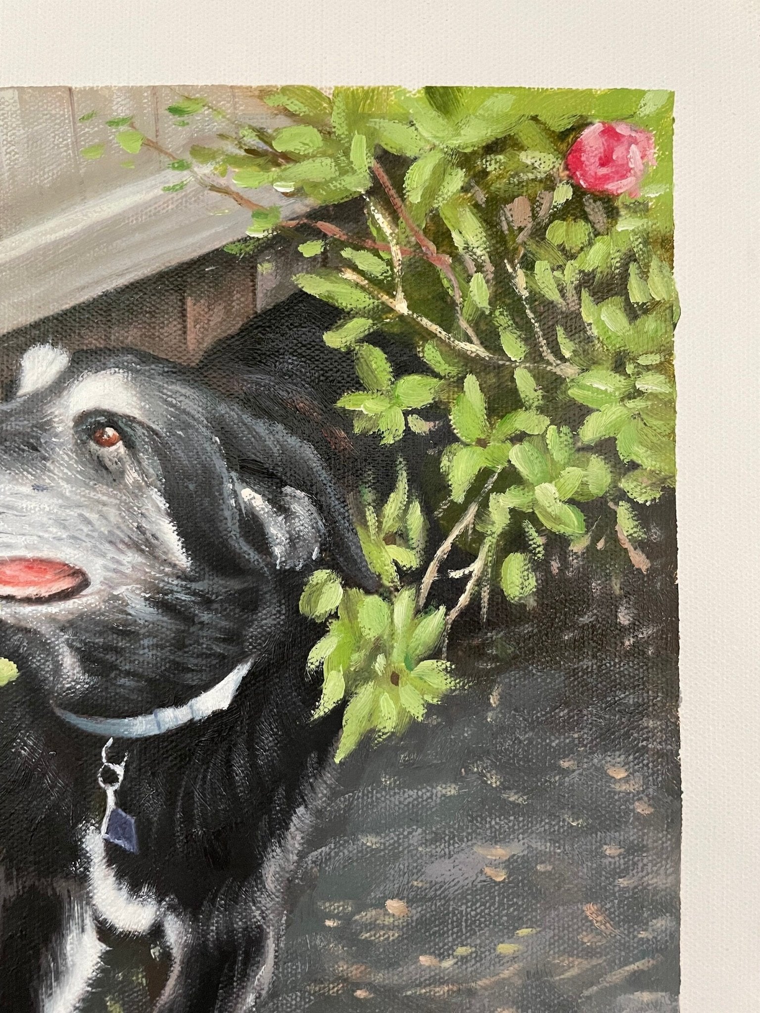 Personalized Dog Portrait from Photo, Custom Dog Oil Painting on Canvas, Pet Portrait Painting, Pet Loss Memorial Gifts, Dog Wall Art Decor - ULikePaintingArt