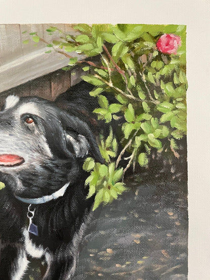 Personalized Dog Portrait from Photo, Custom Dog Oil Painting on Canvas, Pet Portrait Painting, Pet Loss Memorial Gifts, Dog Wall Art Decor - ULikePaintingArt