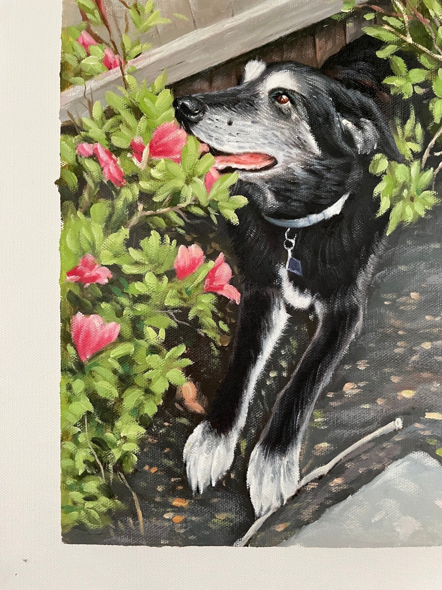Personalized Dog Portrait from Photo, Custom Dog Oil Painting on Canvas, Pet Portrait Painting, Pet Loss Memorial Gifts, Dog Wall Art Decor - ULikePaintingArt