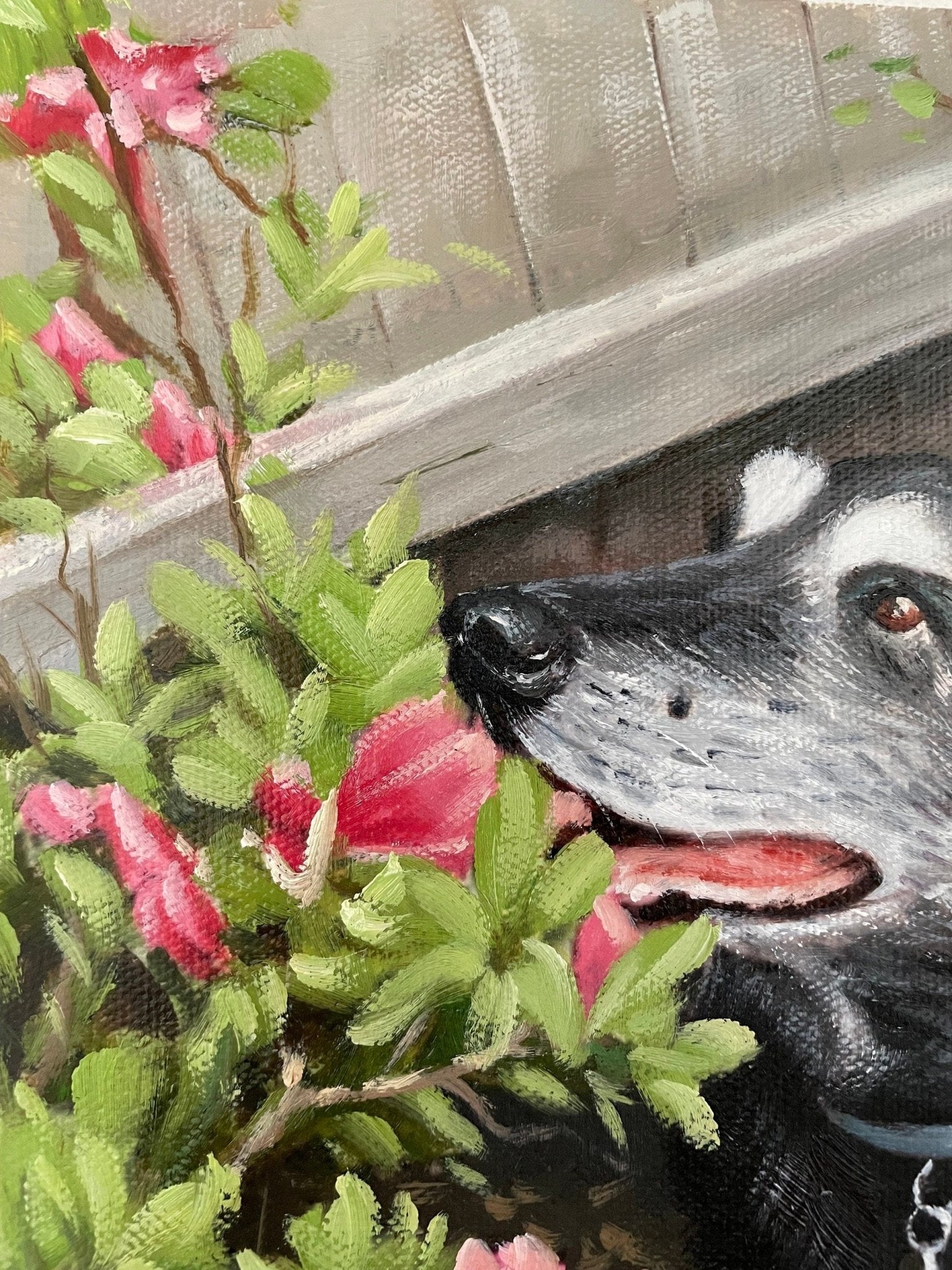 Personalized Dog Portrait from Photo, Custom Dog Oil Painting on Canvas, Pet Portrait Painting, Pet Loss Memorial Gifts, Dog Wall Art Decor - ULikePaintingArt