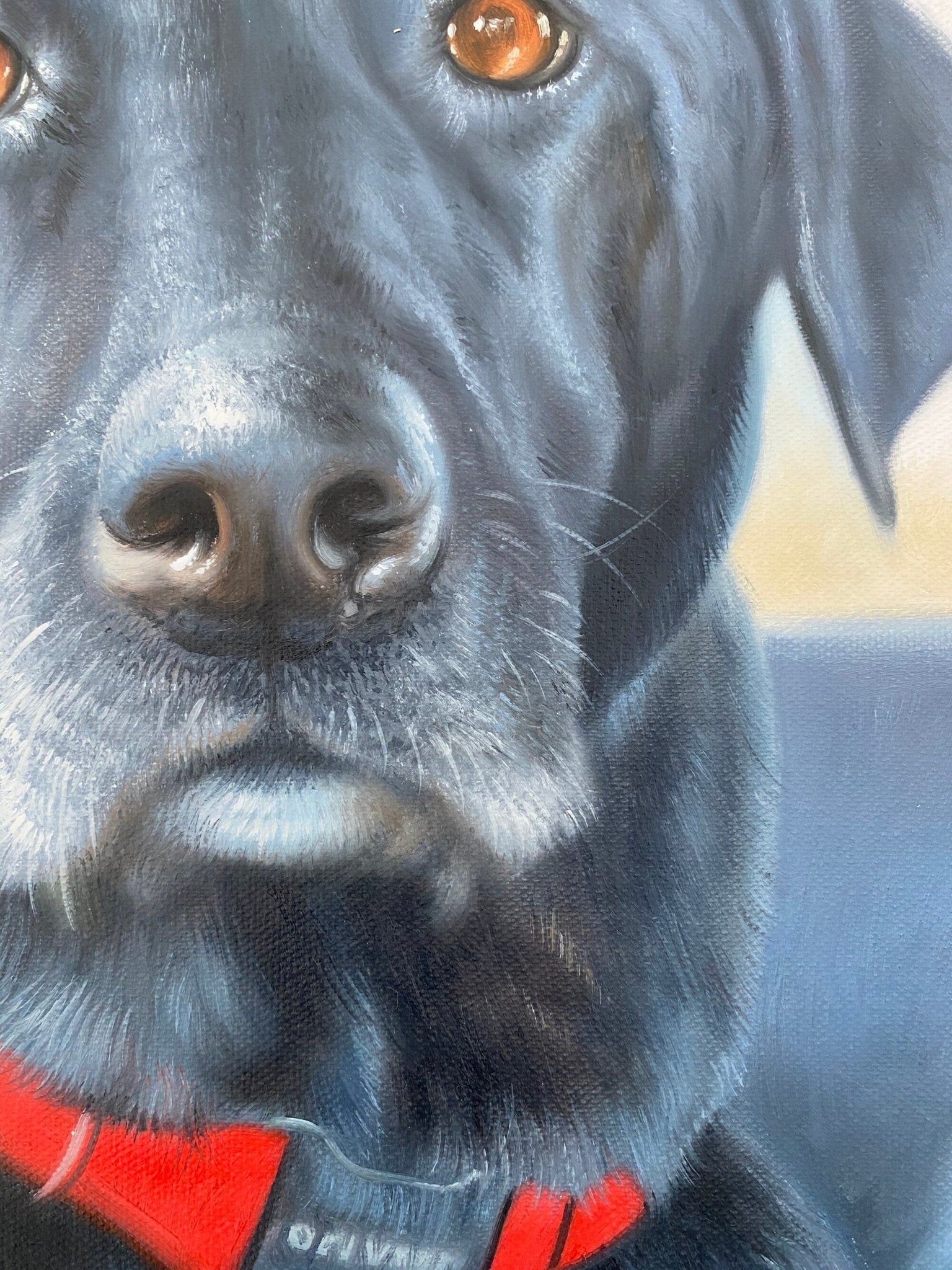 Pet Painting Custom, Dog Oil Painting on Canvas, Personalized Pet Portrait, Commission Dog Portrait, Animal Painting Original - ULikePaintingArt