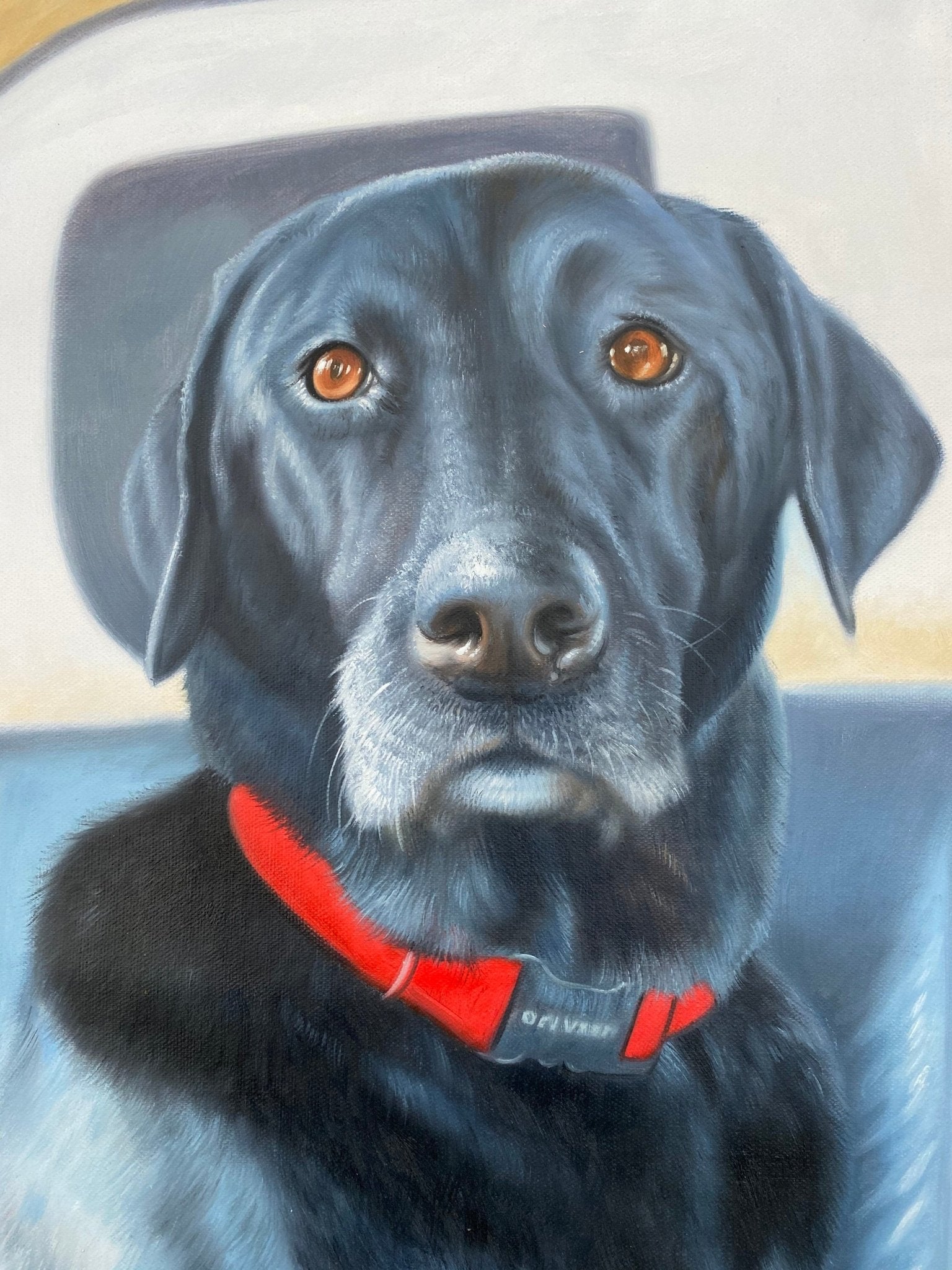 Pet Painting Custom, Dog Oil Painting on Canvas, Personalized Pet Portrait, Commission Dog Portrait, Animal Painting Original - ULikePaintingArt