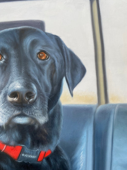 Pet Painting Custom, Dog Oil Painting on Canvas, Personalized Pet Portrait, Commission Dog Portrait, Animal Painting Original - ULikePaintingArt