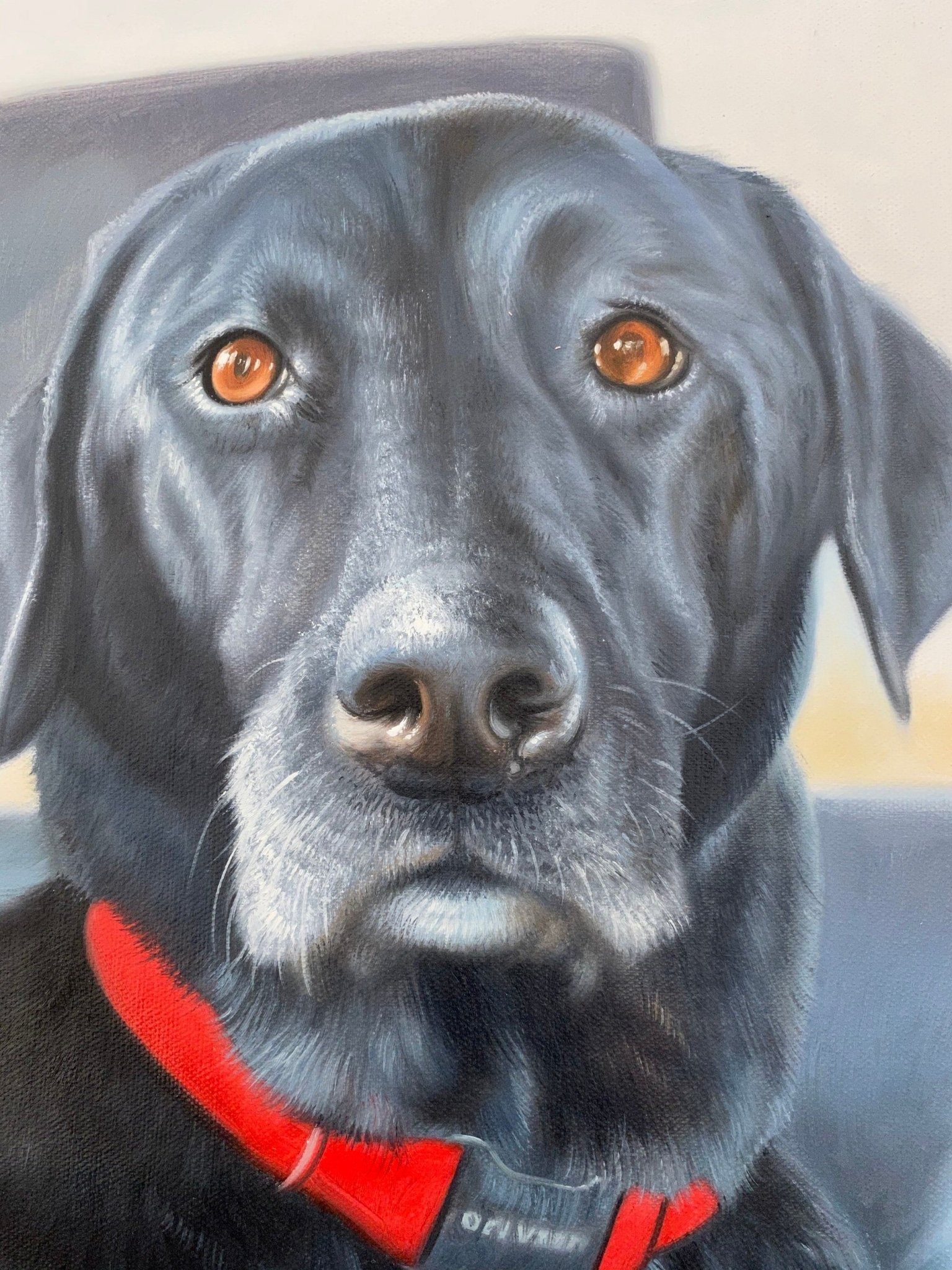 Pet Painting Custom, Dog Oil Painting on Canvas, Personalized Pet Portrait, Commission Dog Portrait, Animal Painting Original - ULikePaintingArt