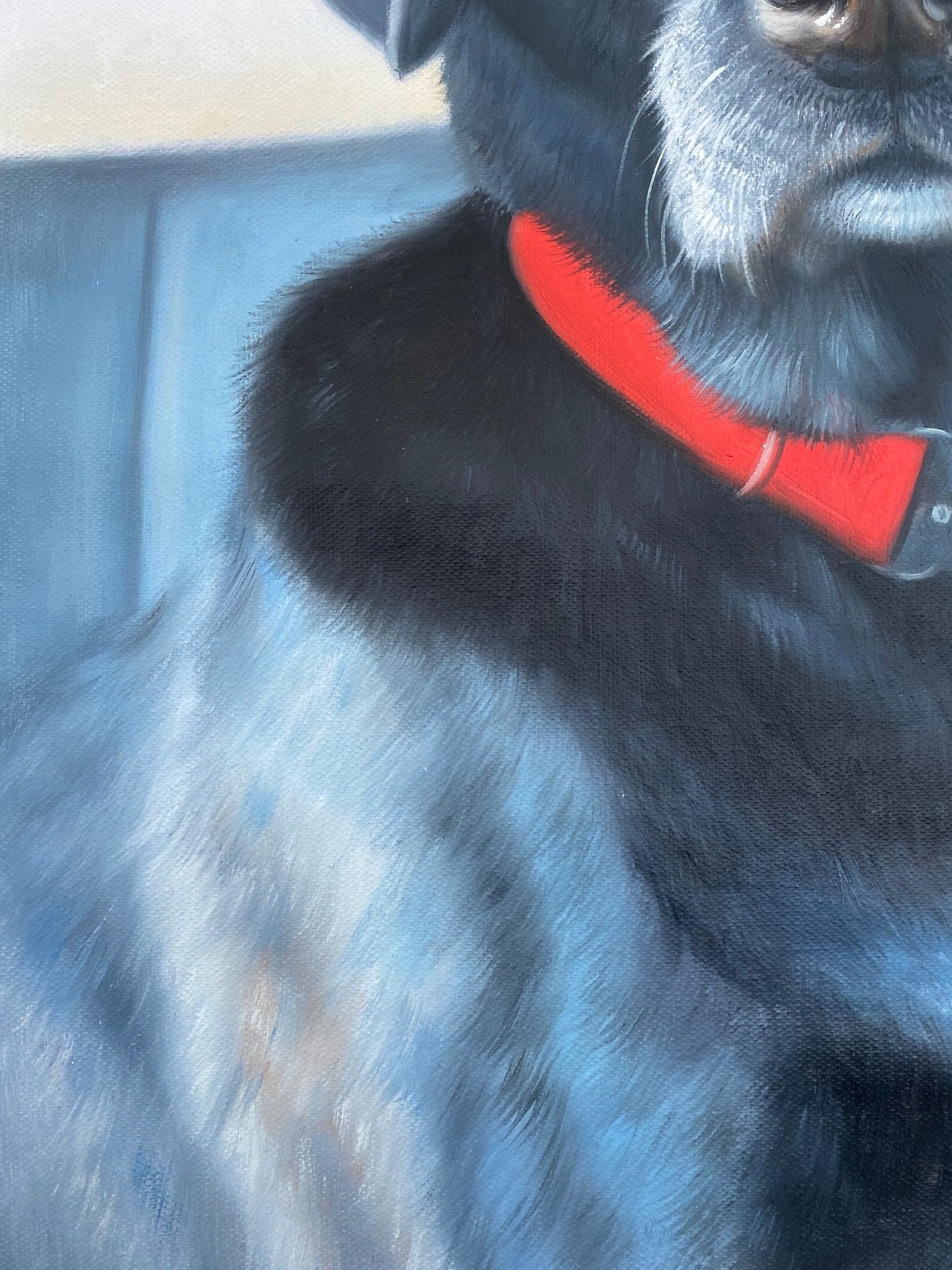 Pet Painting Custom, Dog Oil Painting on Canvas, Personalized Pet Portrait, Commission Dog Portrait, Animal Painting Original - ULikePaintingArt