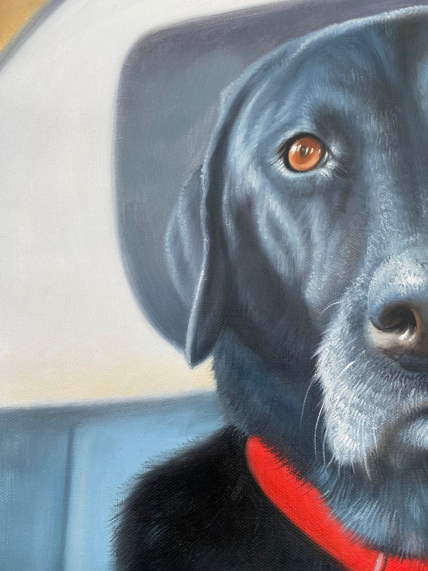 Pet Painting Custom, Dog Oil Painting on Canvas, Personalized Pet Portrait, Commission Dog Portrait, Animal Painting Original - ULikePaintingArt
