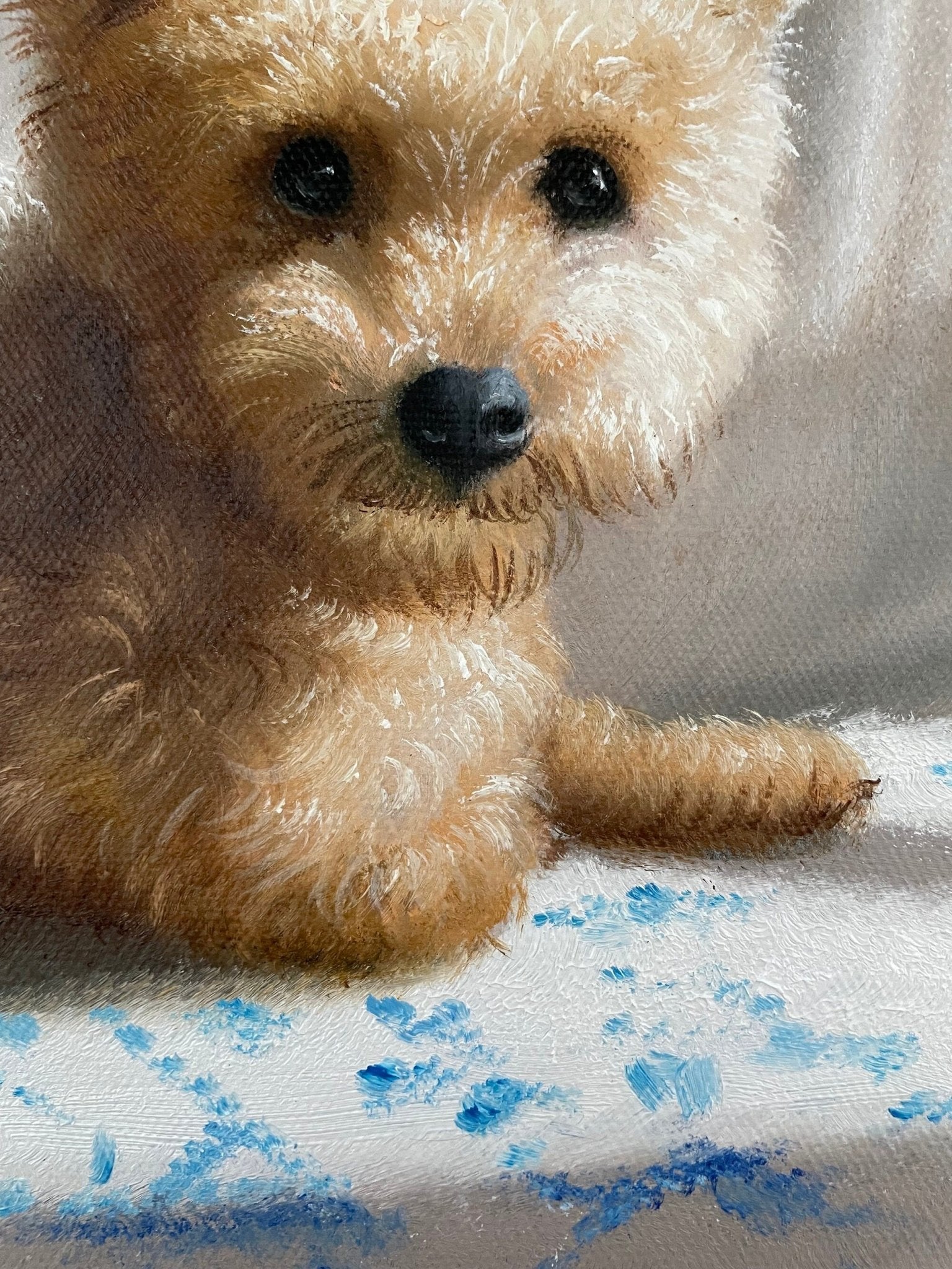 Pet Portrait Custom, Dog Portrait Painting on Canvas, Personalized Dog Painting, Animal Original Painting, Pet Loss Gifts - ULikePaintingArt