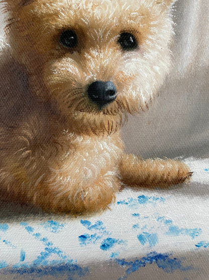 Pet Portrait Custom, Dog Portrait Painting on Canvas, Personalized Dog Painting, Animal Original Painting, Pet Loss Gifts - ULikePaintingArt