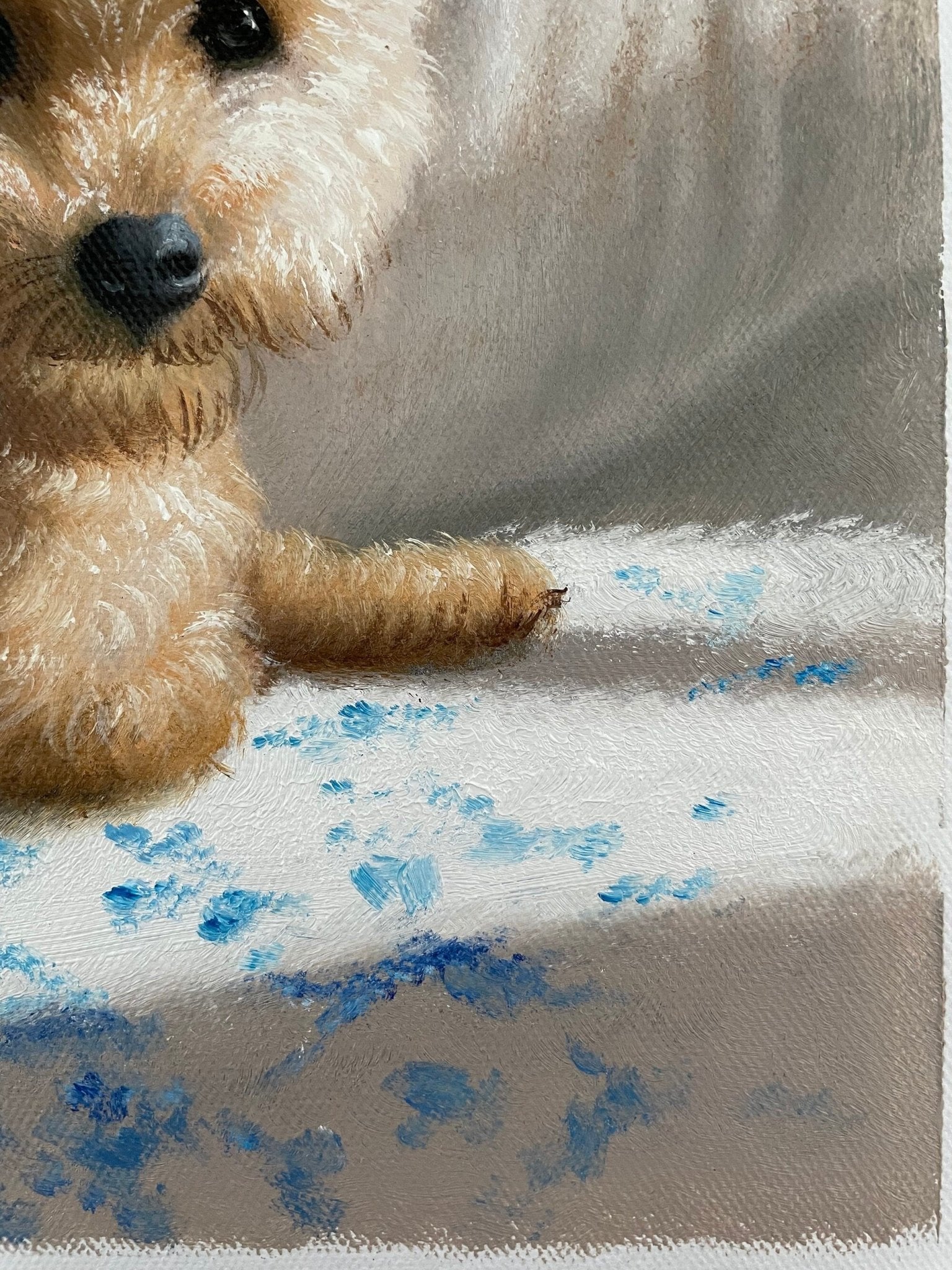 Pet Portrait Custom, Dog Portrait Painting on Canvas, Personalized Dog Painting, Animal Original Painting, Pet Loss Gifts - ULikePaintingArt