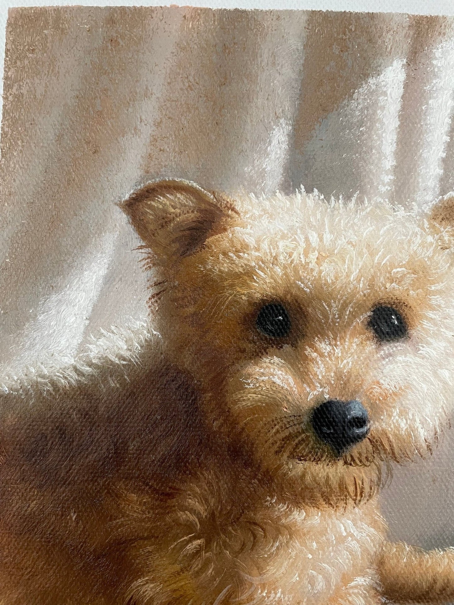 Pet Portrait Custom, Dog Portrait Painting on Canvas, Personalized Dog Painting, Animal Original Painting, Pet Loss Gifts - ULikePaintingArt