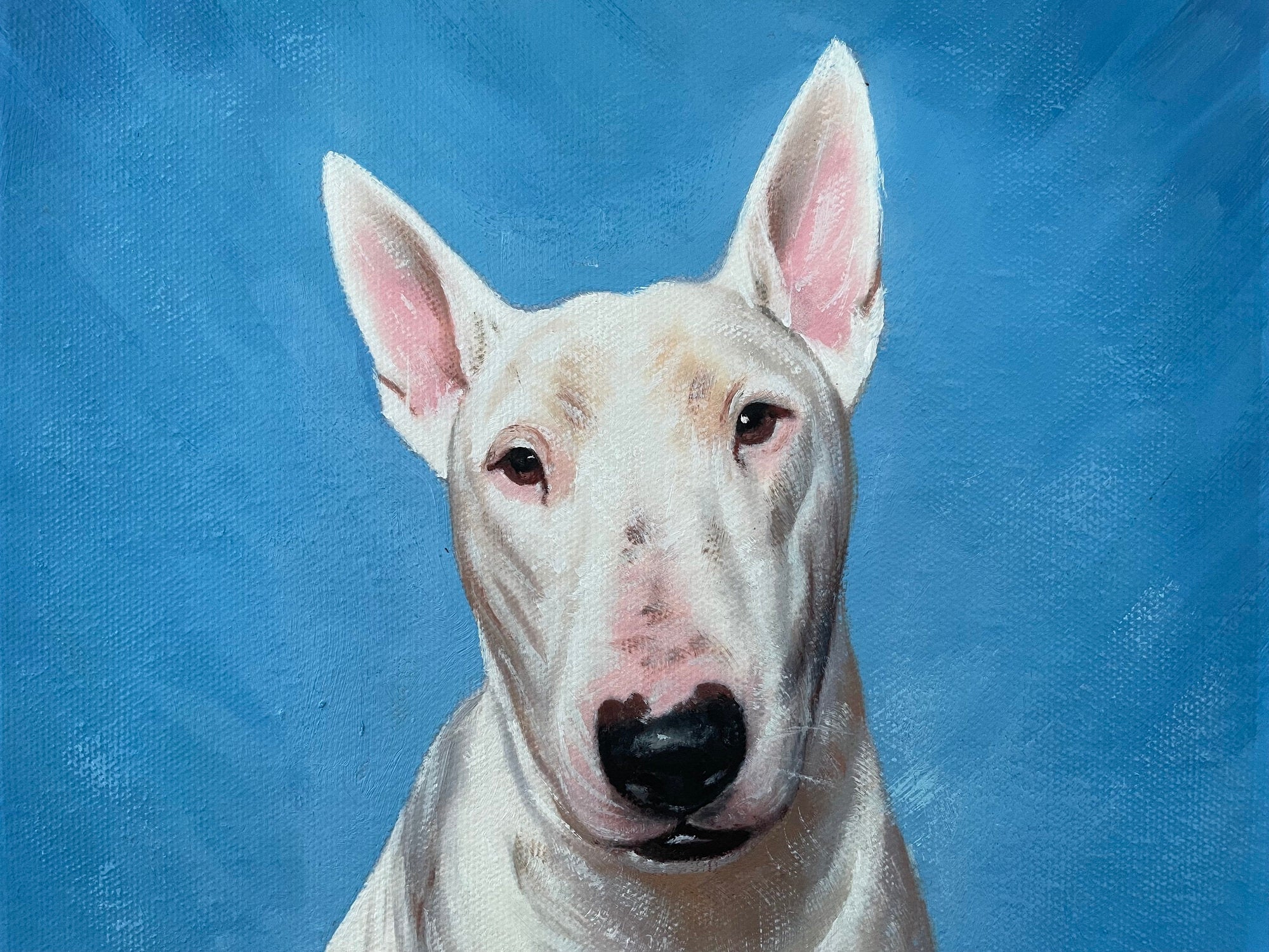 Pet Portrait Painting from Photo, Custom Dog Portrait on Canvas, Hand Painted Painting, Dog Quotes, Memorial Pet Loss Gift - ULikePaintingArt