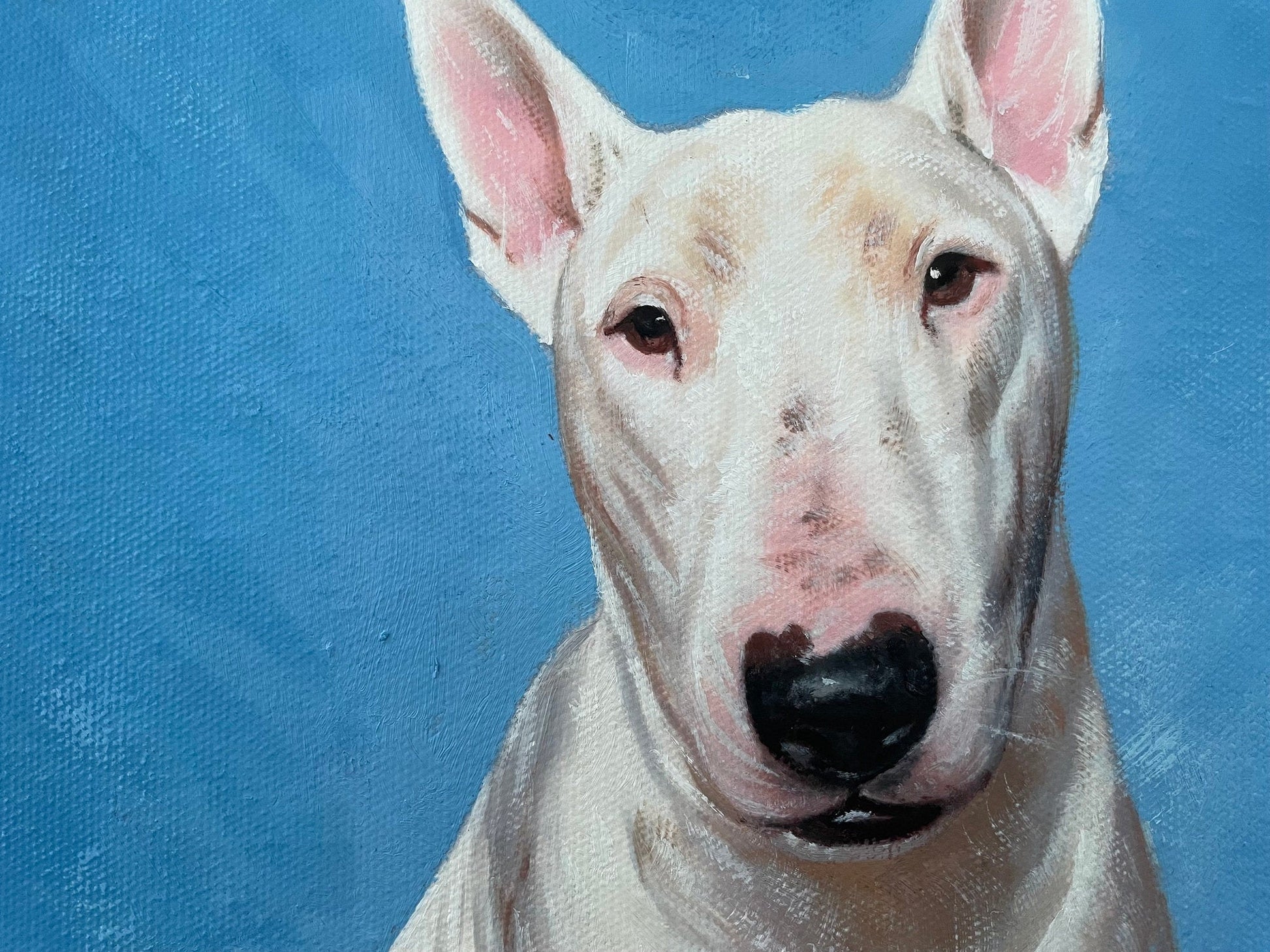 Pet Portrait Painting from Photo, Custom Dog Portrait on Canvas, Hand Painted Painting, Dog Quotes, Memorial Pet Loss Gift - ULikePaintingArt