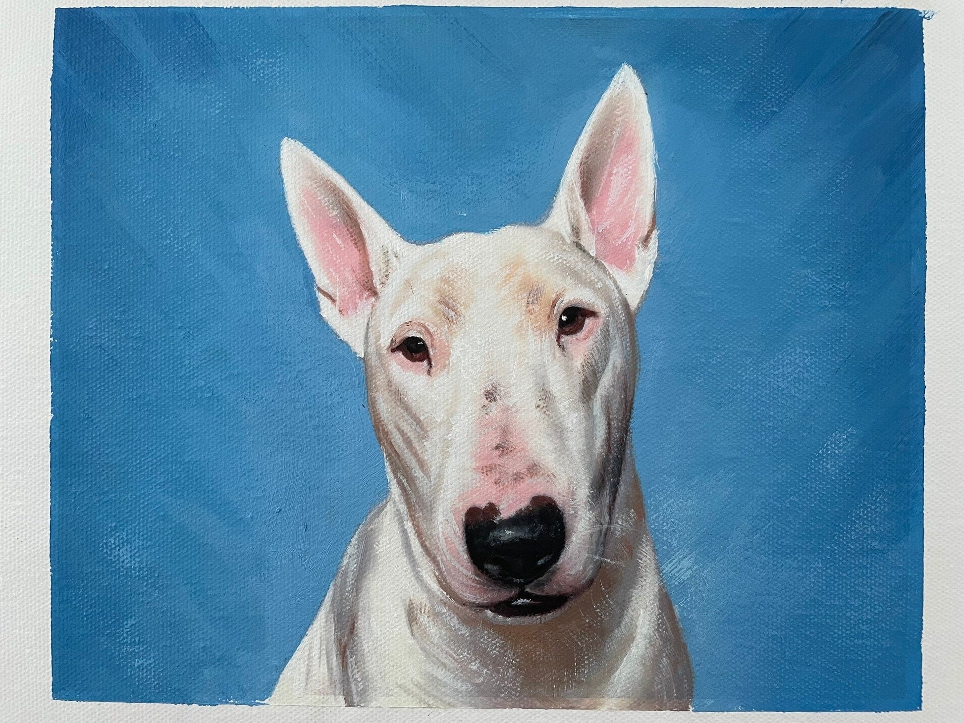 Pet Portrait Painting from Photo, Custom Dog Portrait on Canvas, Hand Painted Painting, Dog Quotes, Memorial Pet Loss Gift - ULikePaintingArt